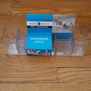 Med or Make Up Organizer Clear Plastic NWT